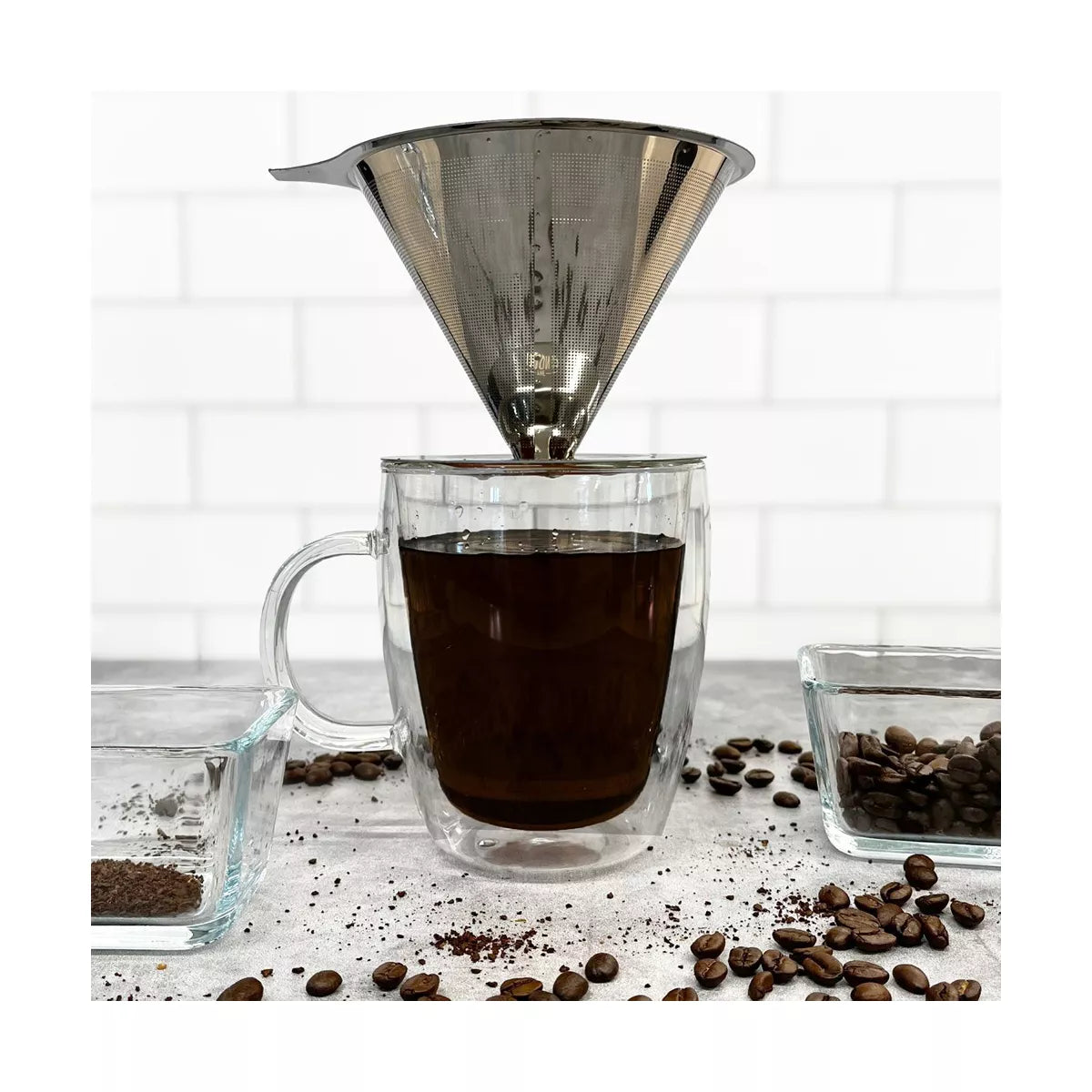 Coffee Dripper – Culinvaro Stainless Steel Coffee Dripper, 1-4 Cup