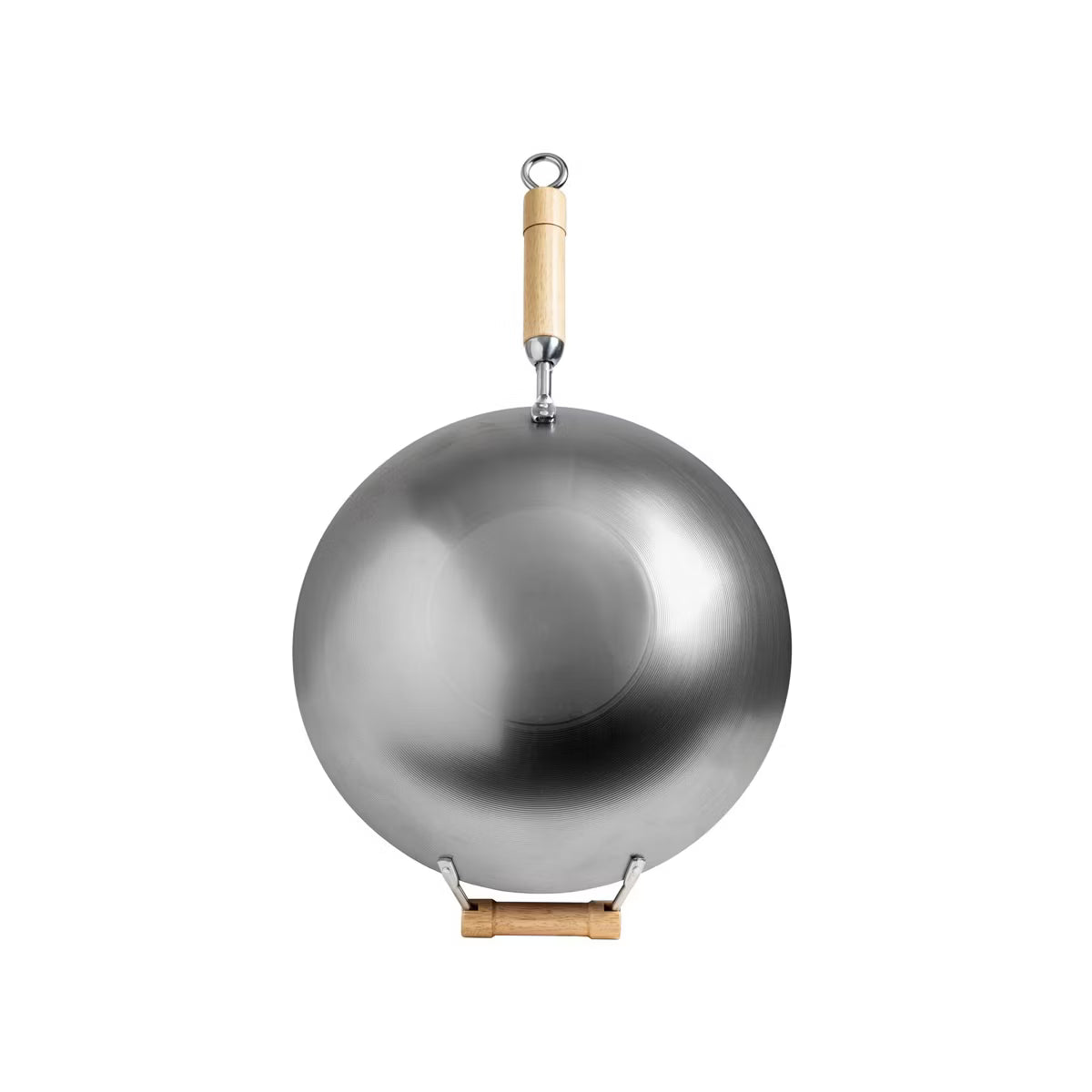 Wok – 4-Inch Round Bottom Carbon Steel Wok – Silver