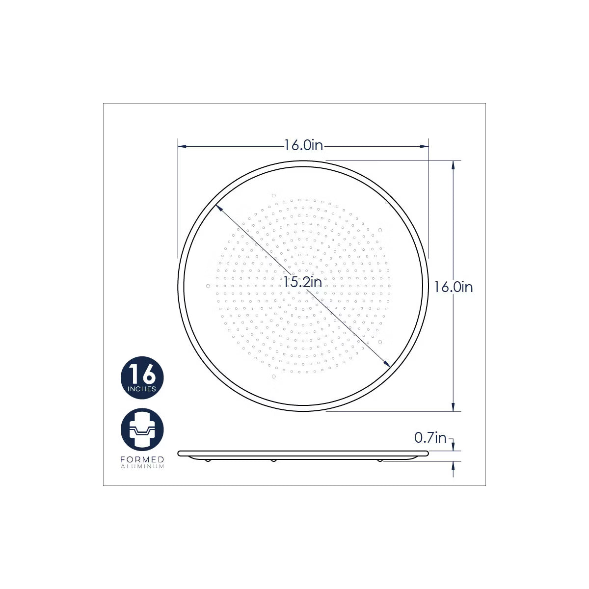 Pizza Pan – Naturals® 16" Hot Air Pizza Crisper – Silver