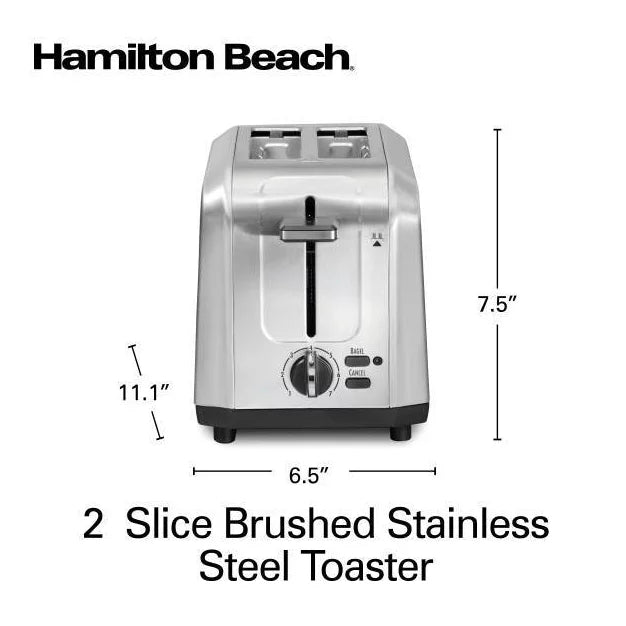 Toaster – 2 Slice Toaster - : Bagel & Bread Toaster, High – Silver
