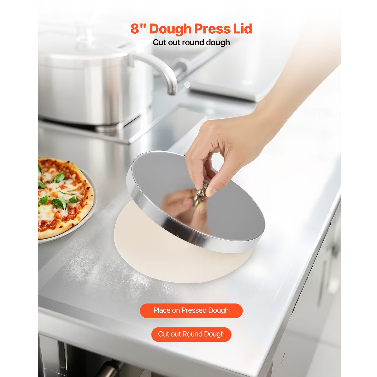 Pizza Oven – automatic Pizza Press – Silver