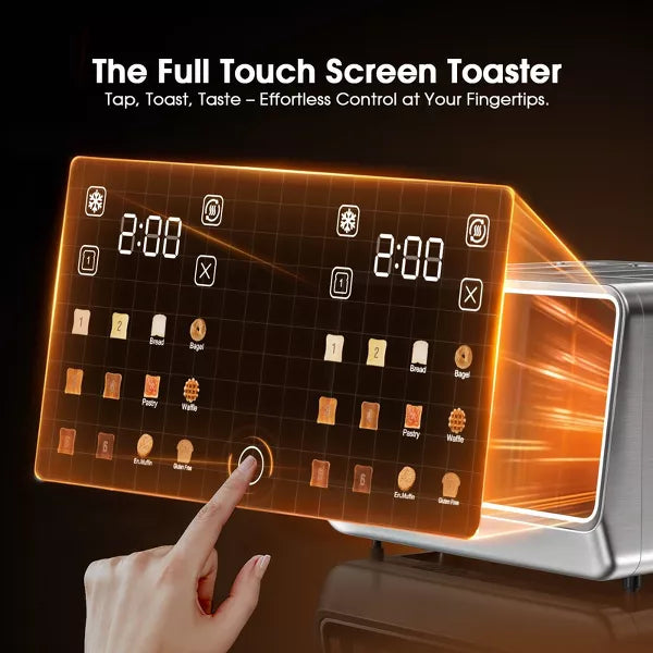 Toaster – 4 Slice Smart Touchscreen Toaster – White
