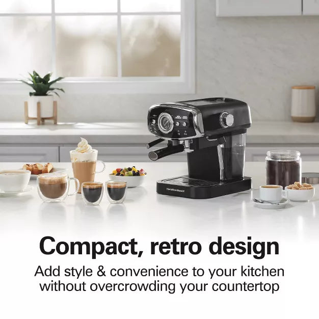 Espresso Machine – Retro Slide Espresso Machine 40730 – Black