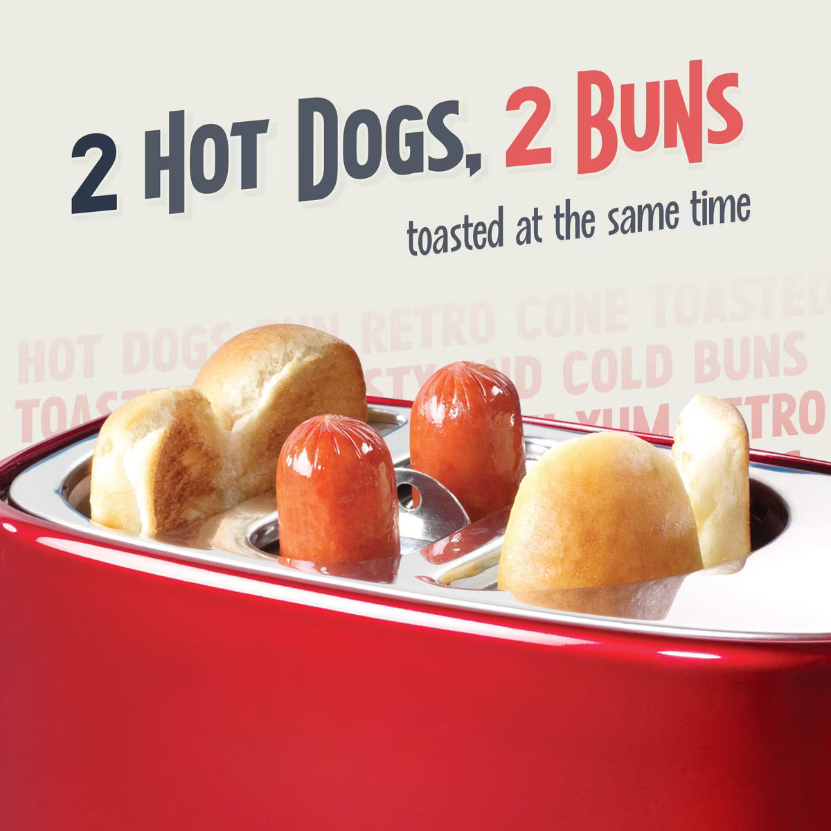 Toaster – Pop-Up Hot Dog Toaster – Red