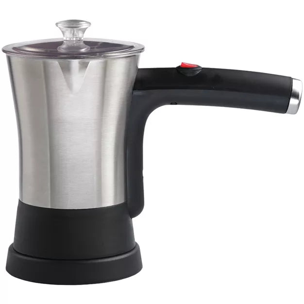 Espresso Pot – 4-Cup Turkish Coffee Maker in Multicolored – Black/Silver