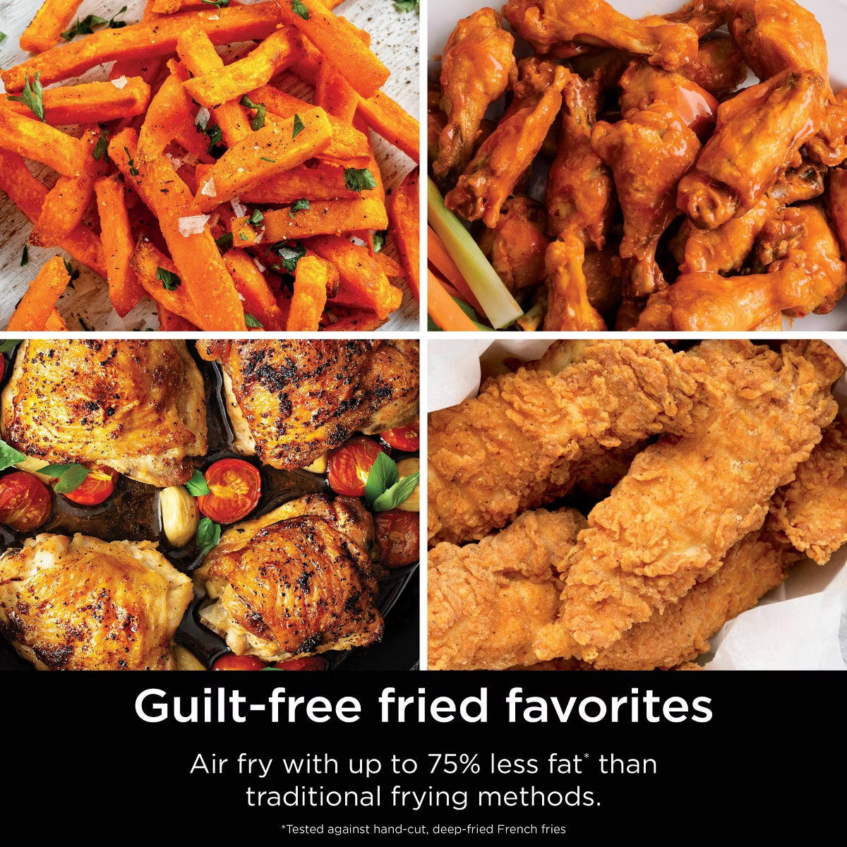Air Fryer – DoubleStack XL 10qt, 6-in-1, 2-Basket Air Fryer – Gray