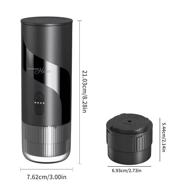 Espresso Machine – Home 2-in-1 Coffee Maker Combo – Black