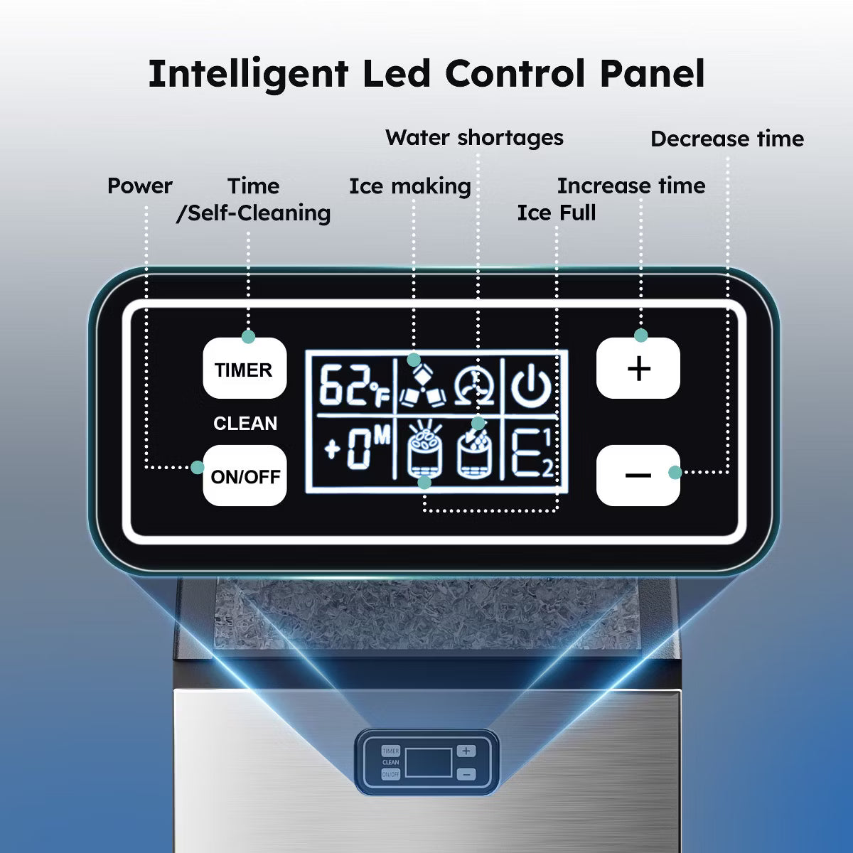 Ice Maker – 150 Lbs./24H Ice Maker, Household & Commercial – Copper