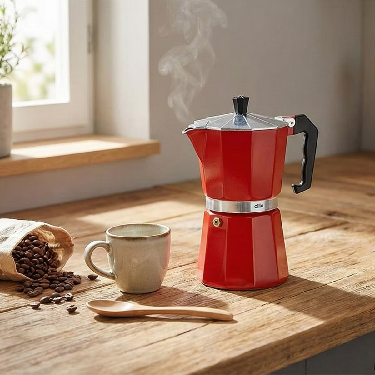 Classico Stovetop Espresso Maker, 15 ounce, Black