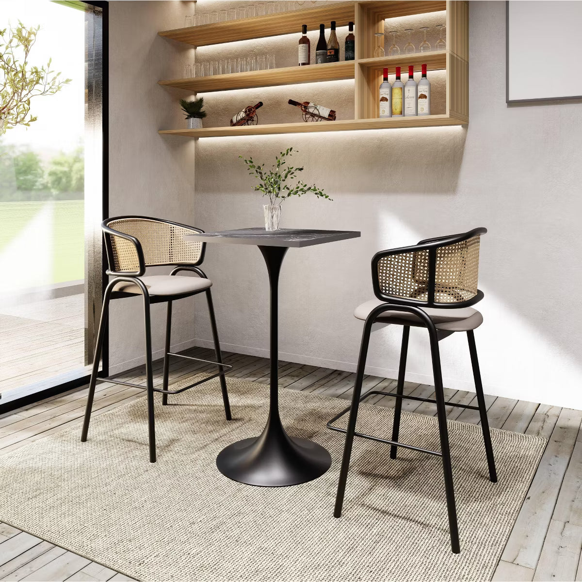 Verve 24" Square Bar Height Dining Table