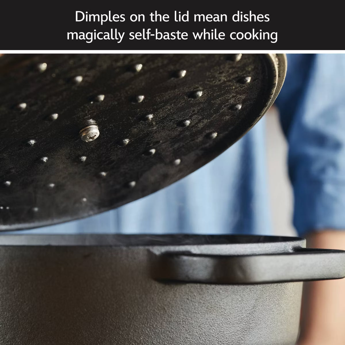 Dutch Oven – Disney Monochrome 3qt Pre Seasoned Cast Iron Shallow Casserole – Black