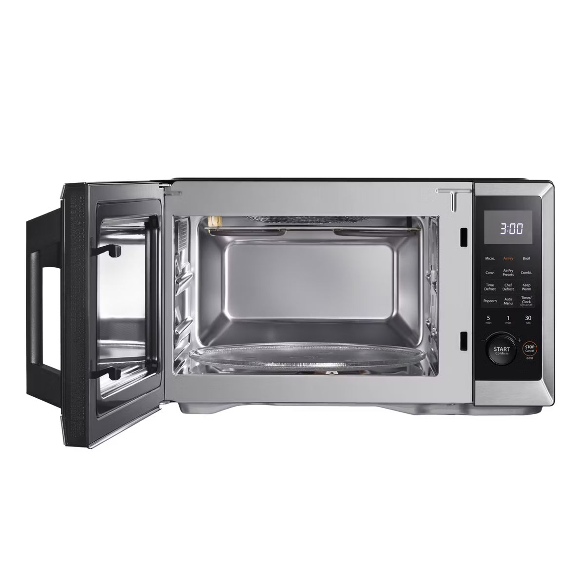 Microwave Oven – 1.0 cu ft Top Airfry Mulitifunctional Countertop Microwave – Black