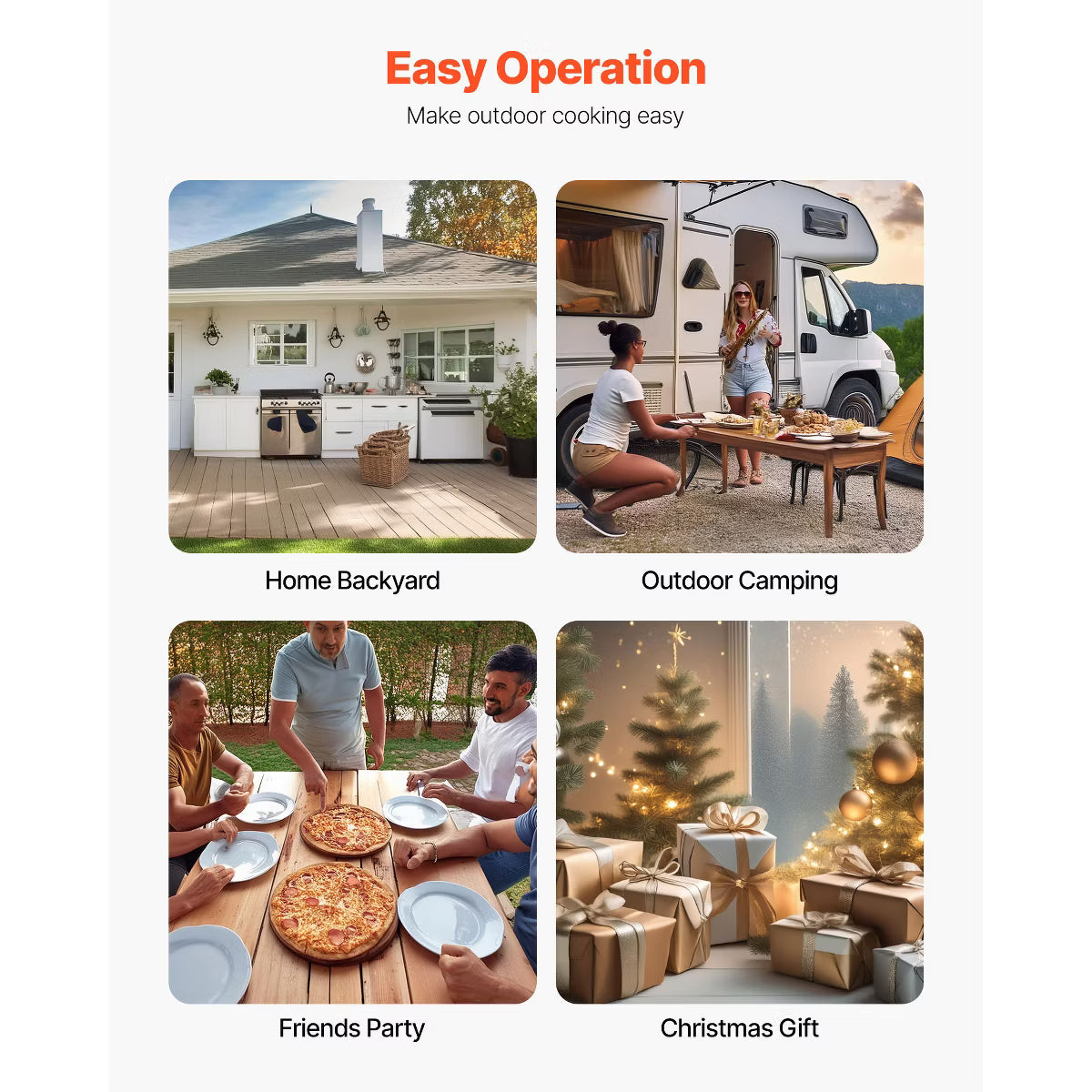 Pizza Oven – Outdoor Pizza Oven, 12 Inch Fired Pizza Ovens – Wood