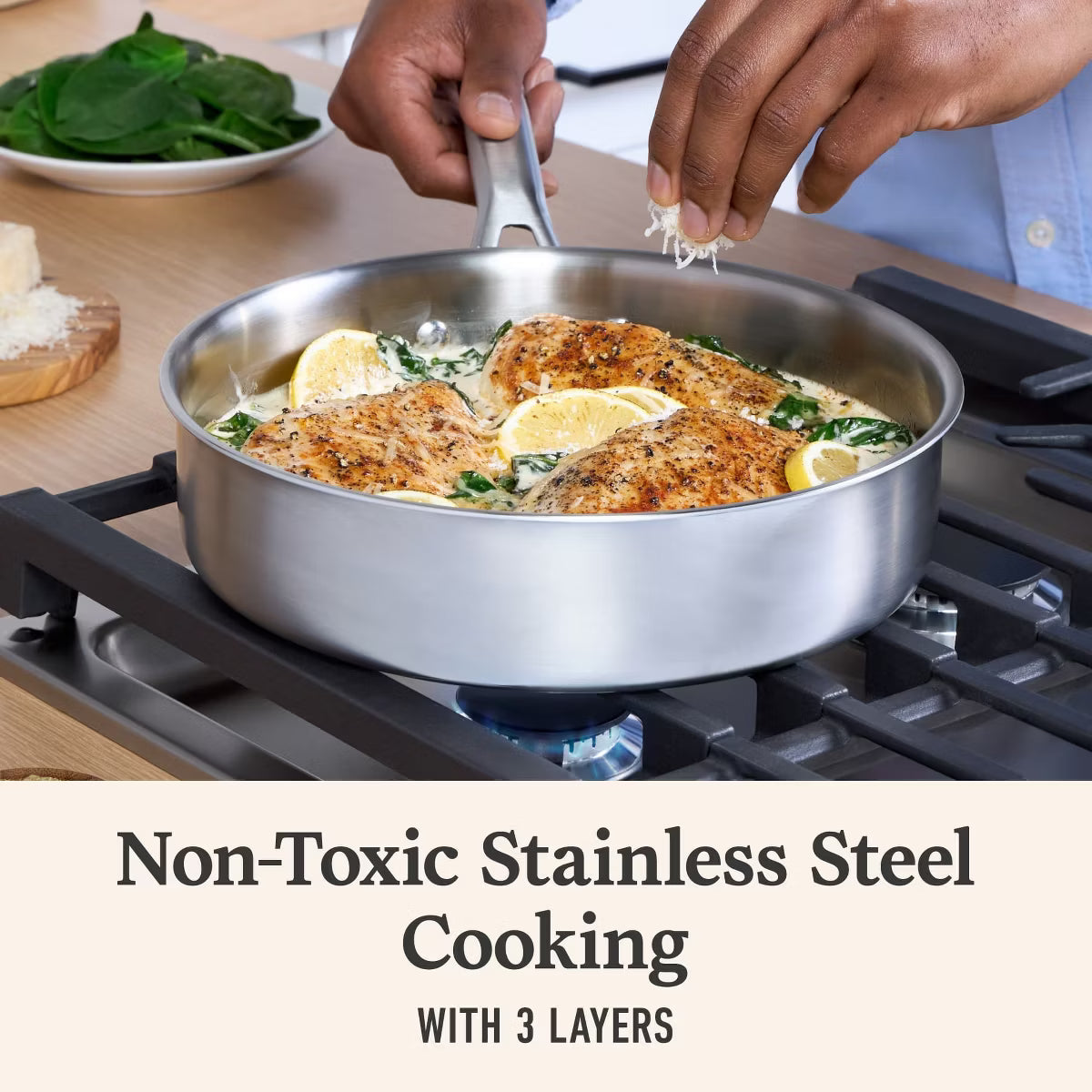 Saute Pan – 3qt Saute Pan with Lid – 3Qt