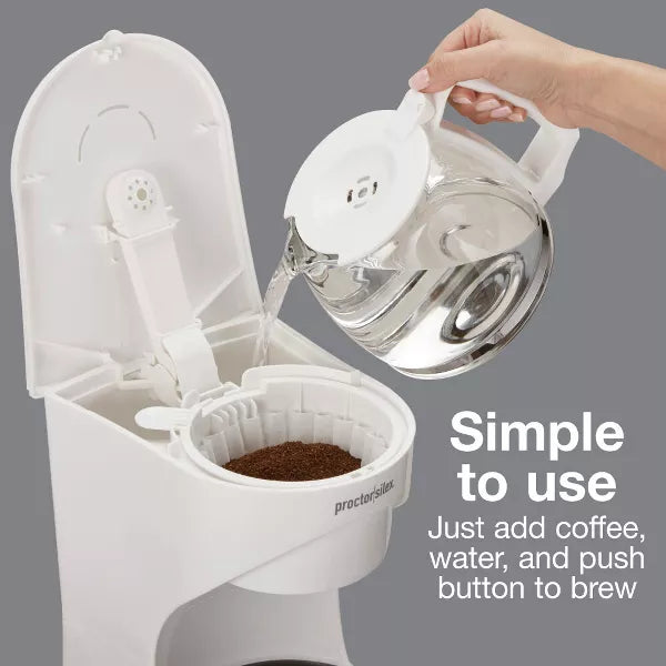 Drip Coffee Maker – 12 Cup Coffee Maker - : Drip Coffee Machine, Electric – White