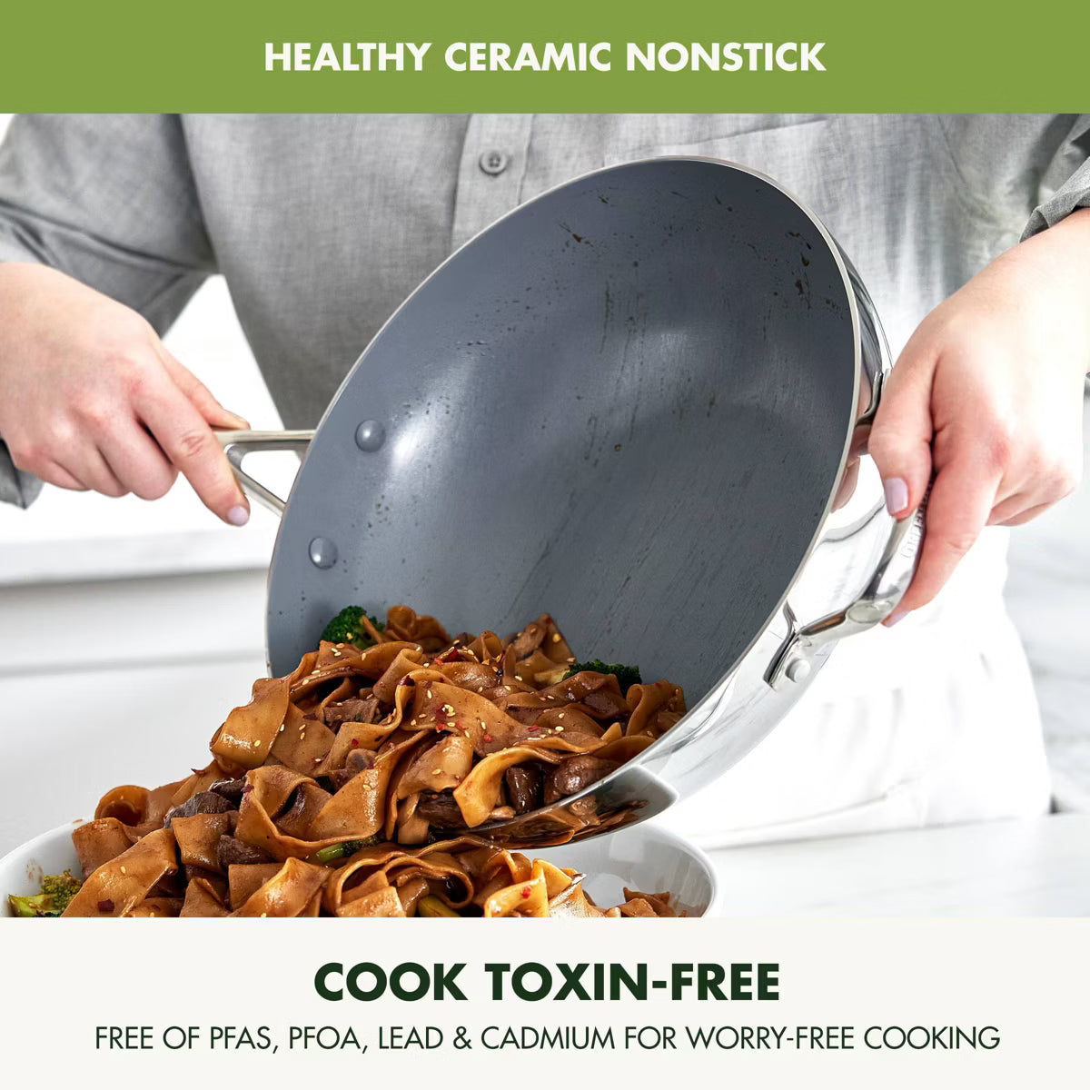 Wok – 2" Valencia Pro Wok – Stainless Steel