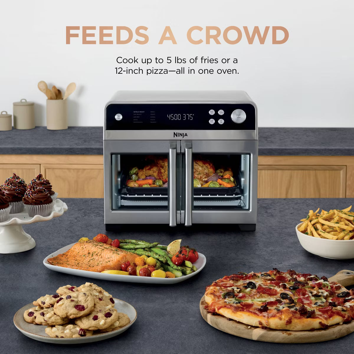 Toaster Oven – French Door Premier Air Fryer Convection Oven Toaster FO101 – Silver