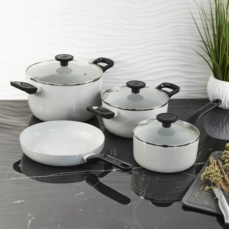 Cookware Set – Leo Glints Nonstick Ceramic 3Pc Cookware Set – 5Pc