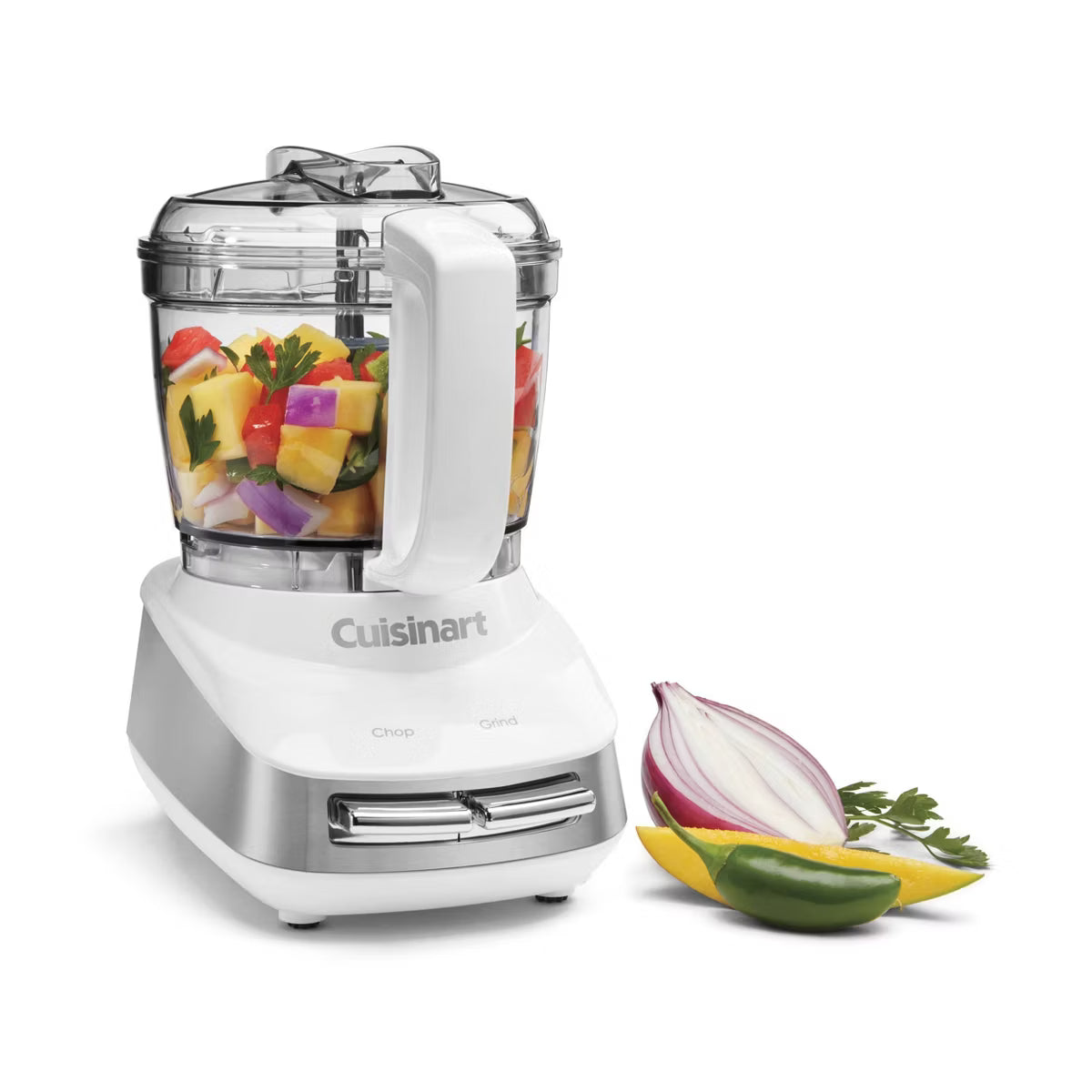 Food Processor – 4-Cup Mini Chopper - – White