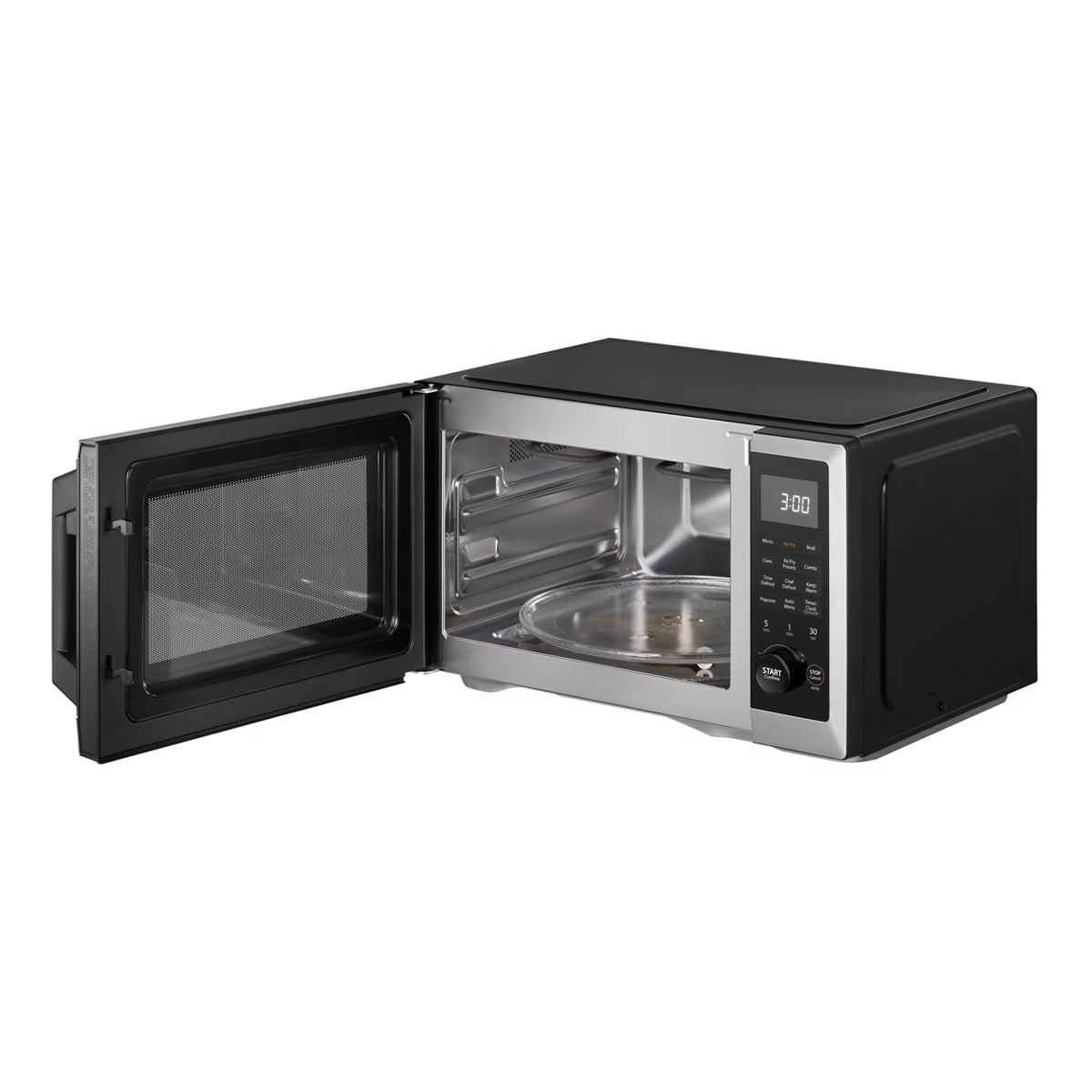 Microwave Oven – 1.0 cu ft Top Airfry Mulitifunctional Countertop Microwave – Black