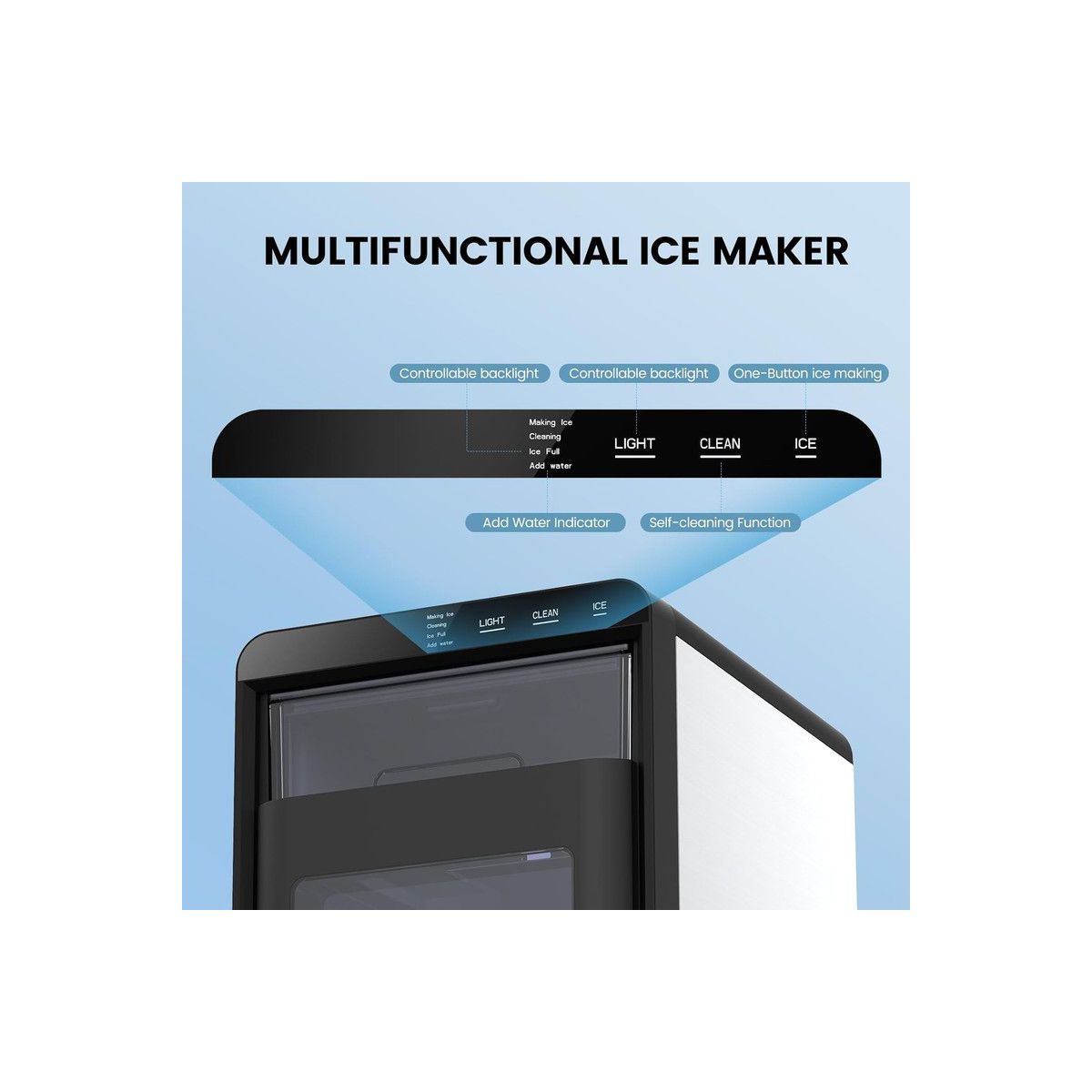 Ice Maker – Countertop Nugget Ice Maker – White
