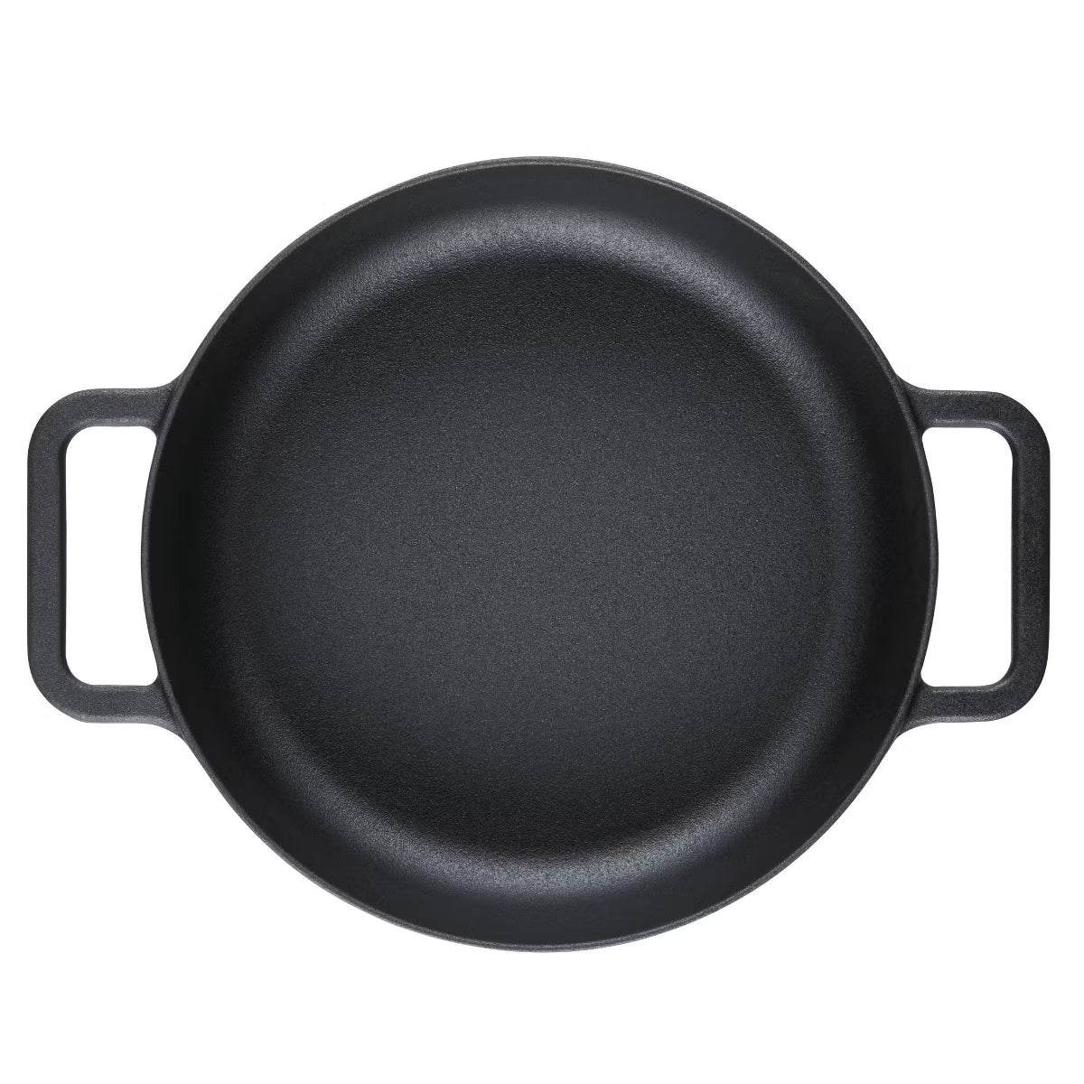 Dutch Oven – Disney Monochrome 3qt Pre Seasoned Cast Iron Shallow Casserole – Black