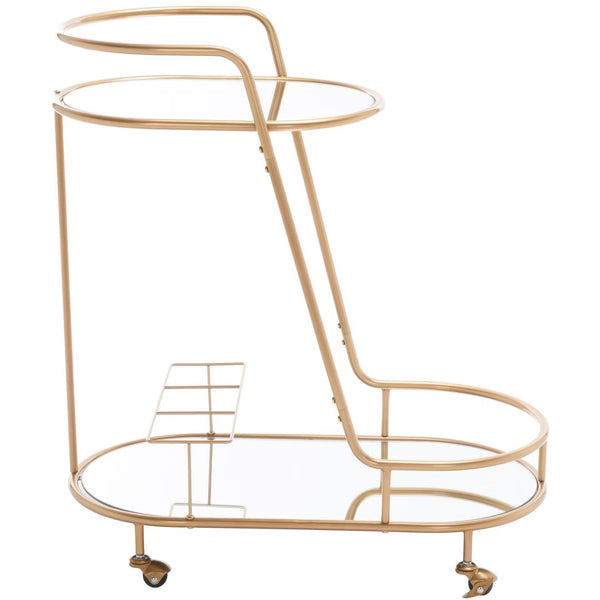 Bar Cart – Culinvaro Midas 2 Tier Oval Bar Cart - BCT8008A