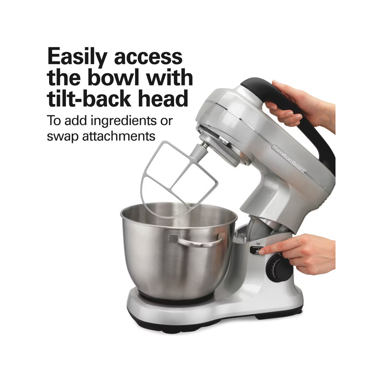 Stand Mixer – 7 Speed Stand Mixer - - 63392: 300W – Silver