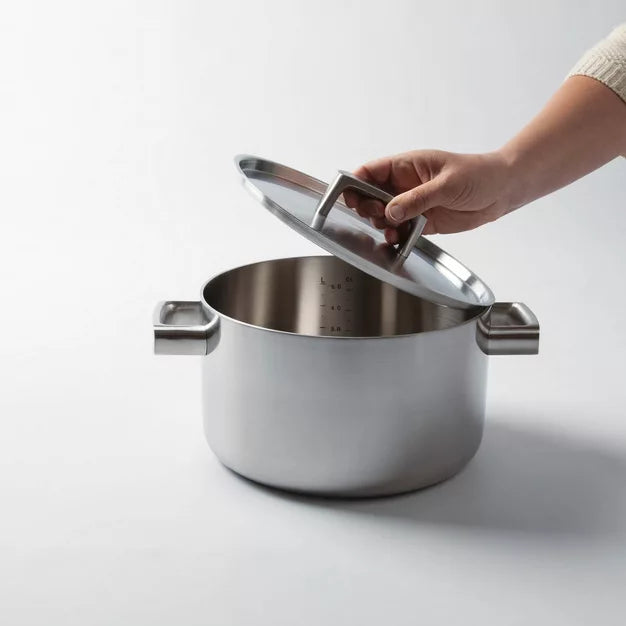 Cookware Set – Ron 7Pc 18/10 5-Ply Cookware Set – Gray
