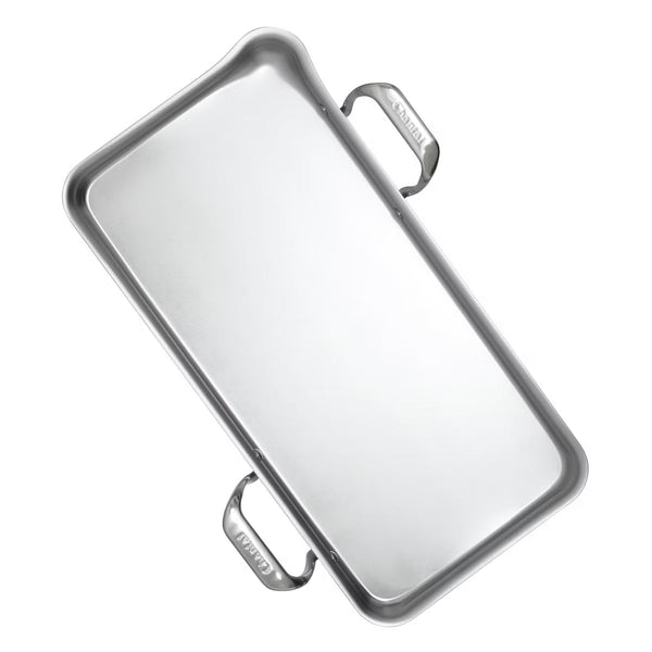 Griddle Pan – Induction 21 Tri-Ply Griddle, 19.09" x 9.52" – Silver
