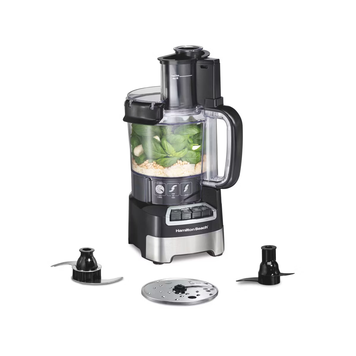 Food Processor – 12 Cup Stack and Snap Food Processor – Black