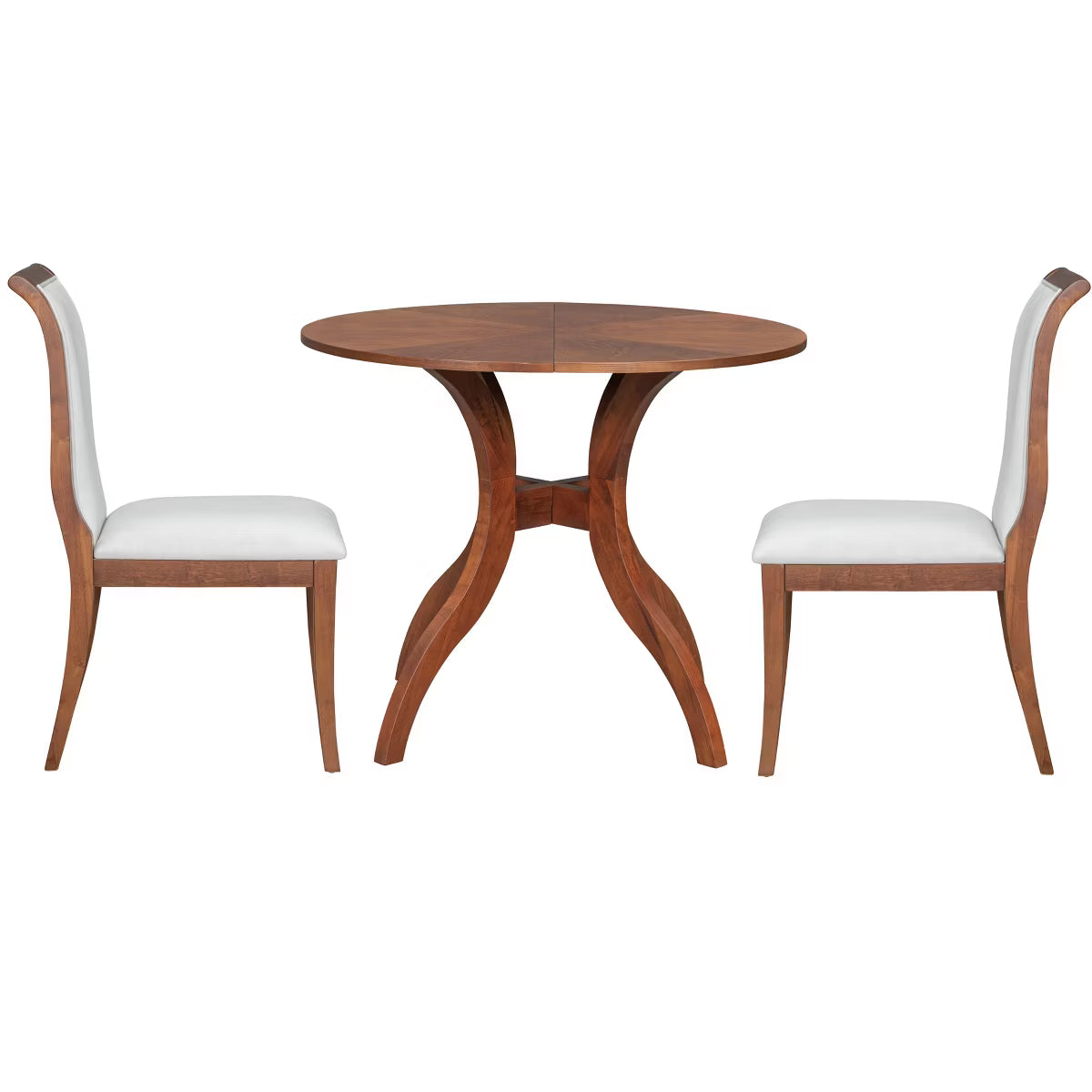 3 Piece Round Dining Table Set for 2