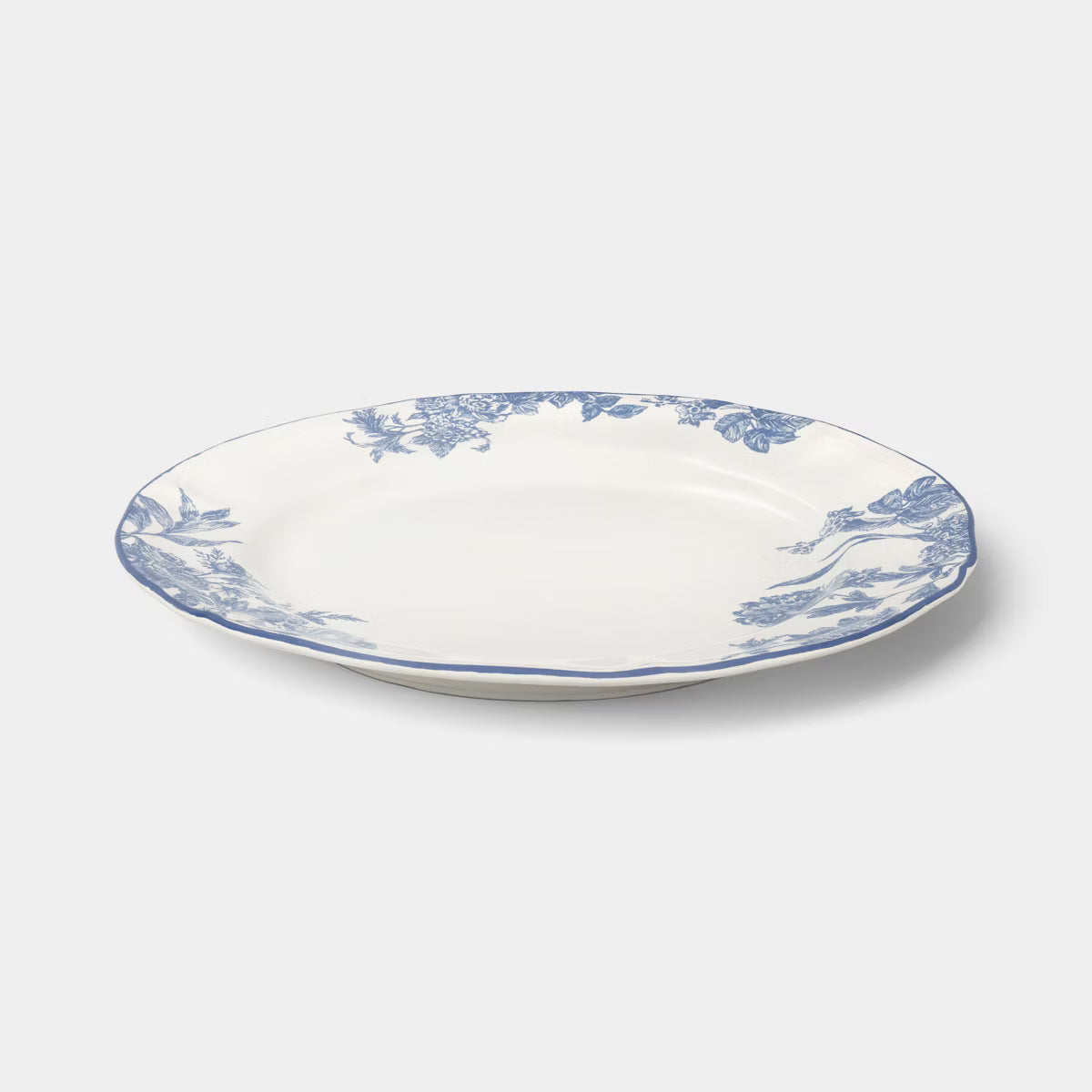 Dinner Plate – Culinvaro Stoneware Legacy Heirloom Dinner Plate Blue Floral Toile