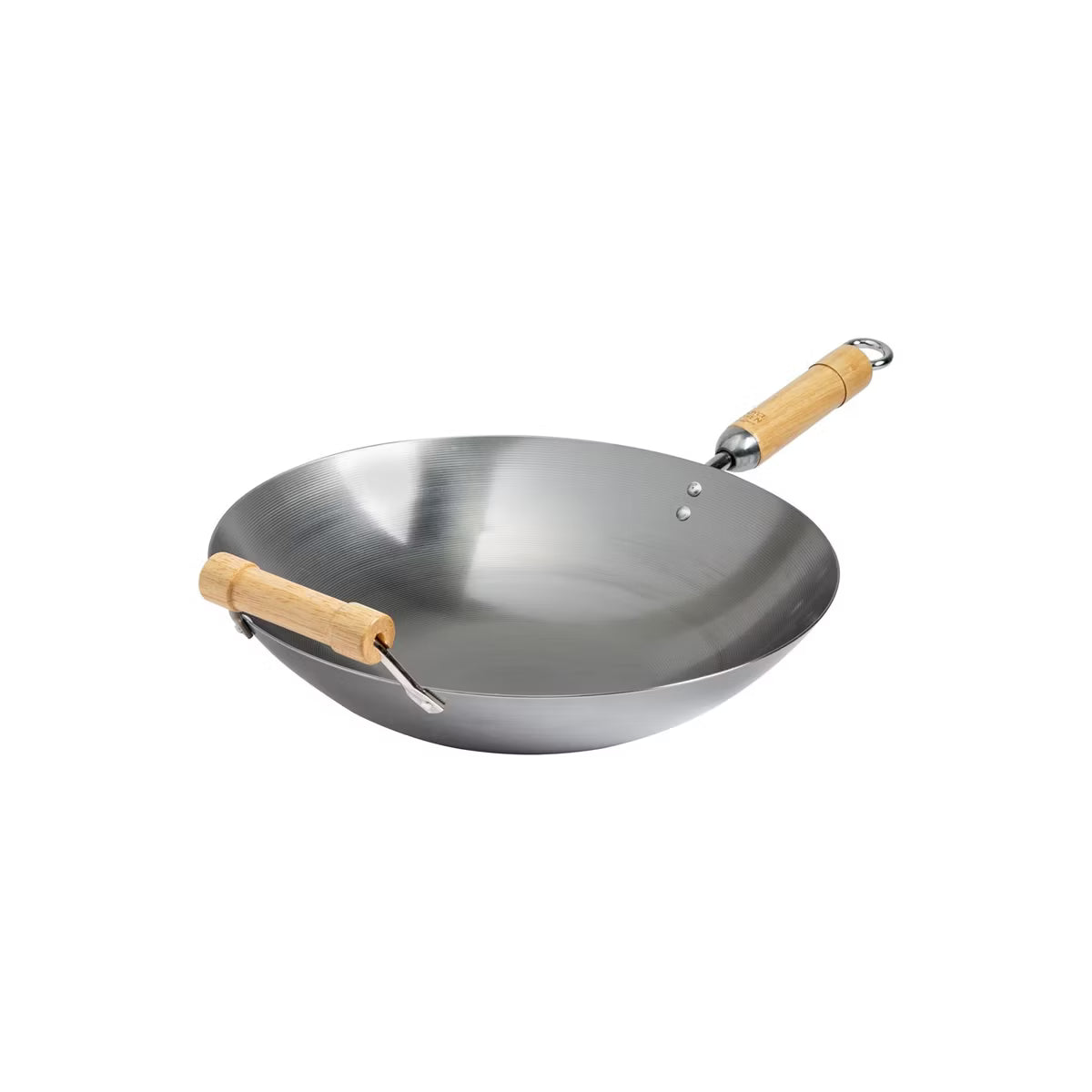 Wok – 4-Inch Round Bottom Carbon Steel Wok – Silver