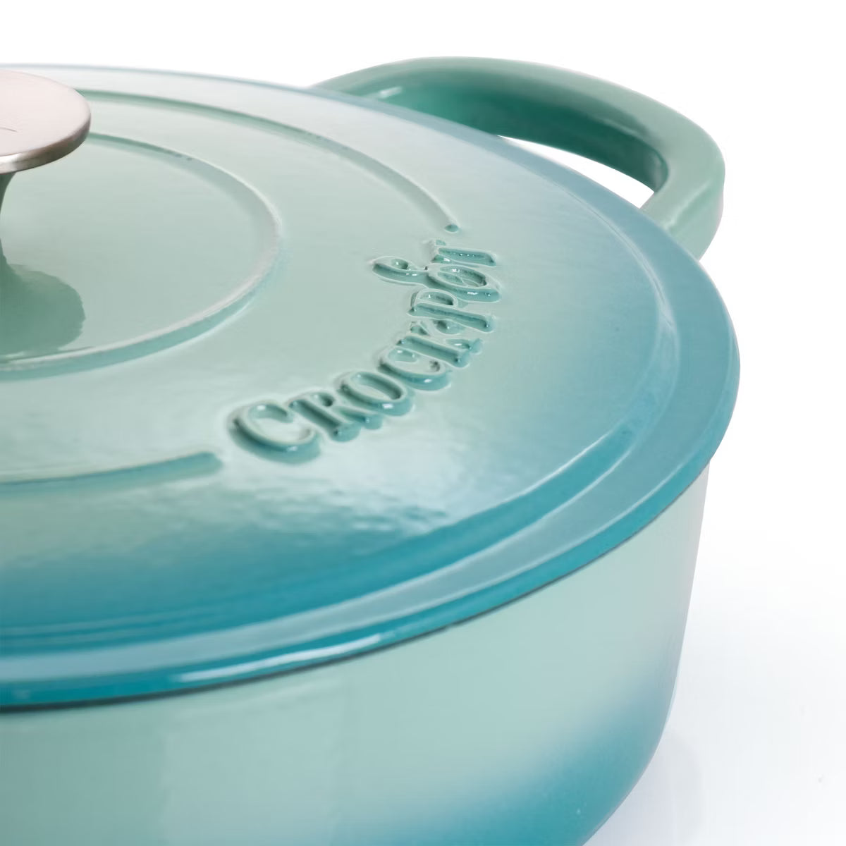 Dutch Oven – 5 Quart Artisan Enameled Cast Iron Braiser Pan – Blue
