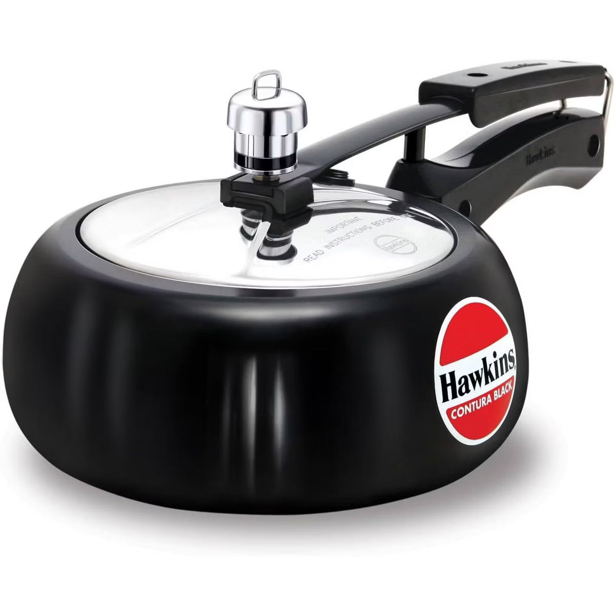 Pressure Cooker – 2L Hard Anodized Pressure Cooker: Aluminum – Black