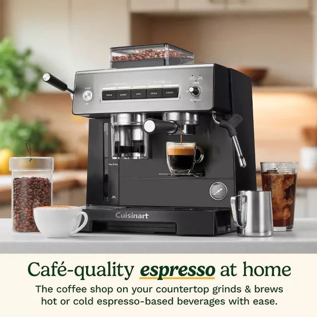 Espresso Machine – Espresso Bar Collection Grind & Brew Espresso Machine – Gray