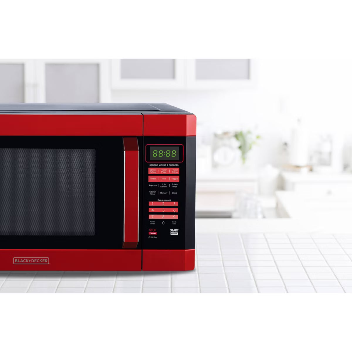 Microwave Oven – .6 cu ft 1100W Microwave Oven – Red