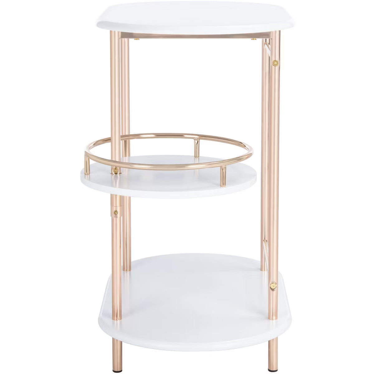 Bar Table – Culinvaro va 3 Tier Swivel Bar Table - BCT8007C - White/Gold