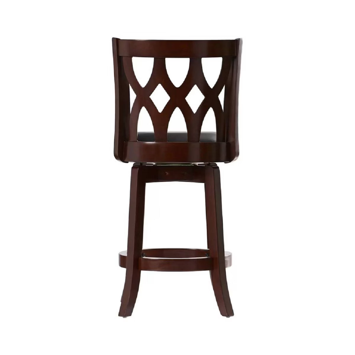 24" Cathedral Swivel Counter Height Barstool Dark Cherry Industries