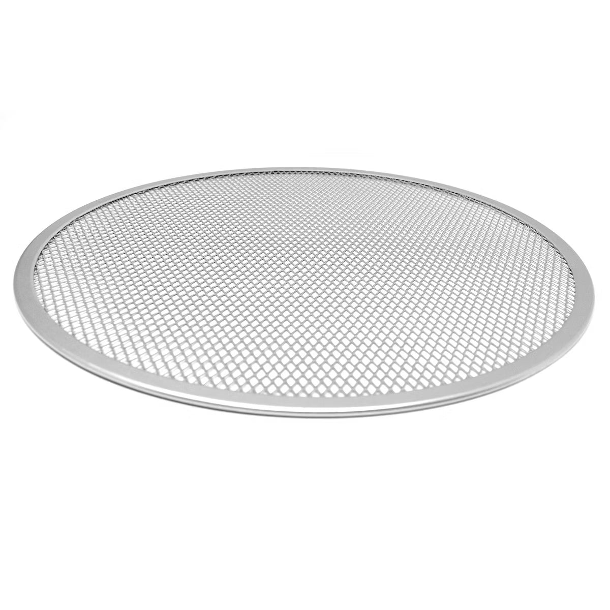 Pizza Pan – Anodized Aluminum Pizza Crisper, 16-Inch – Silver