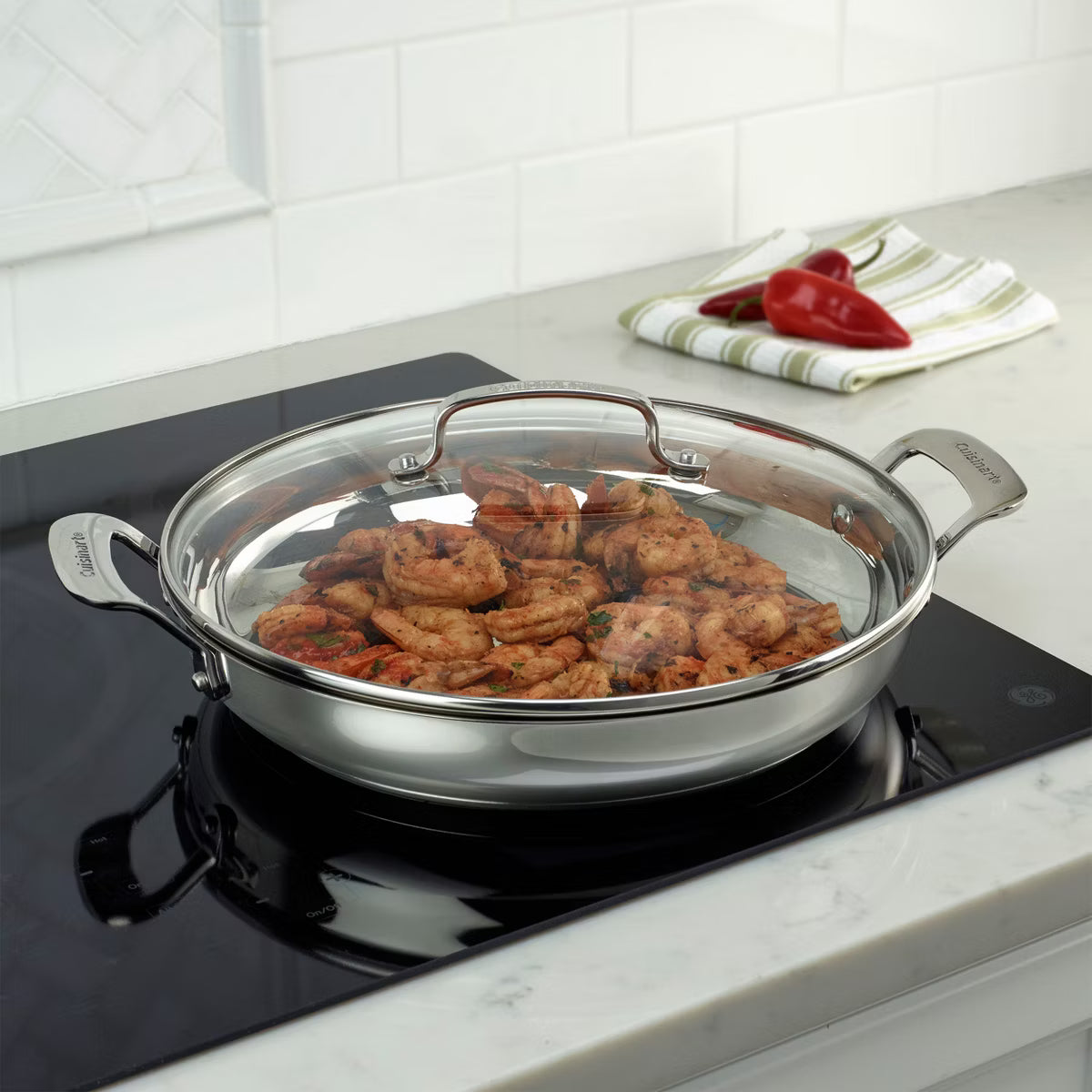 Frying Pan – 12" Everyday Pan with Cover – Silver