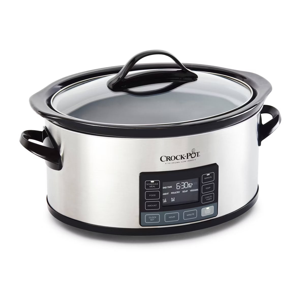 Slow Cooker – 6qt MyTime Technology Programmable Slow Cooker – Stainless Steel