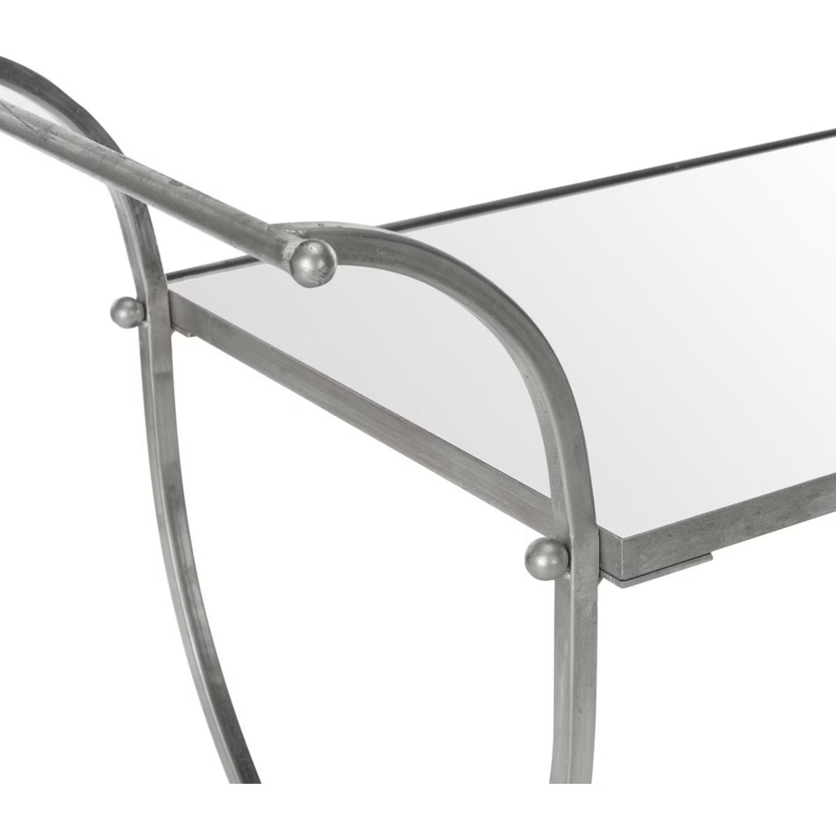 Bar Cart – Culinvaro Lucretius Bar Cart - FOX2556A - Silver/Mirror