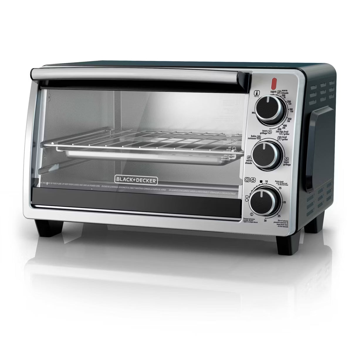 Toaster Oven – 6 Slice Toaster Oven - : Countertop – Black
