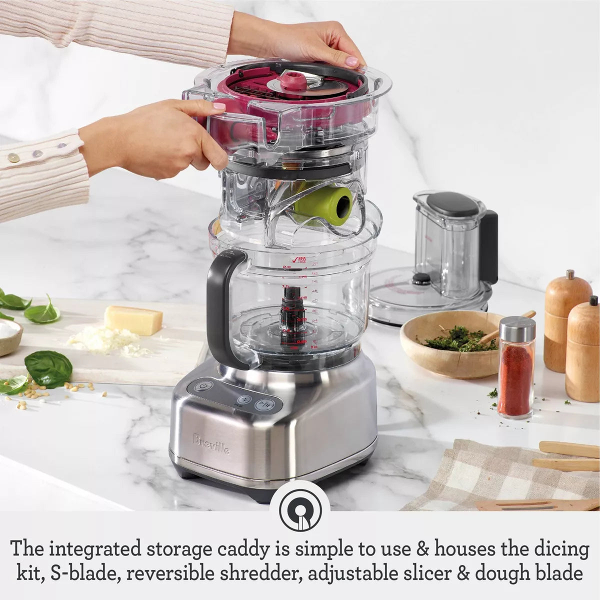 Food Processor – 9 Cup Food Processor Brushed – Silver