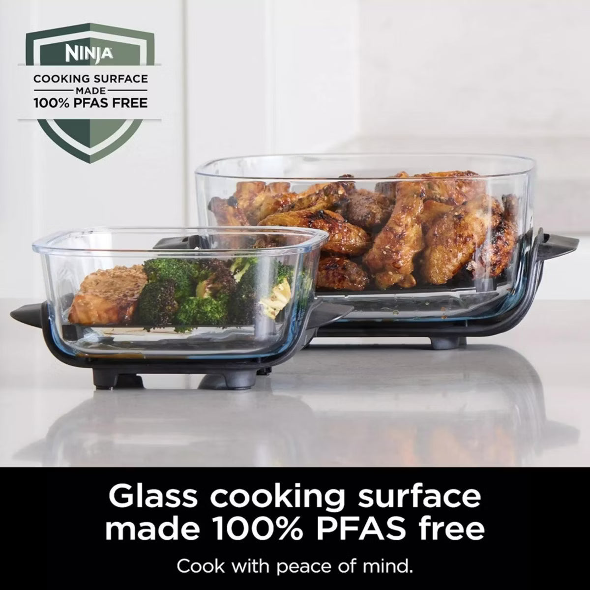 Air Fryer – CRISPi 5-in-1 Portable Glass Air Fry Cooking System – Blue