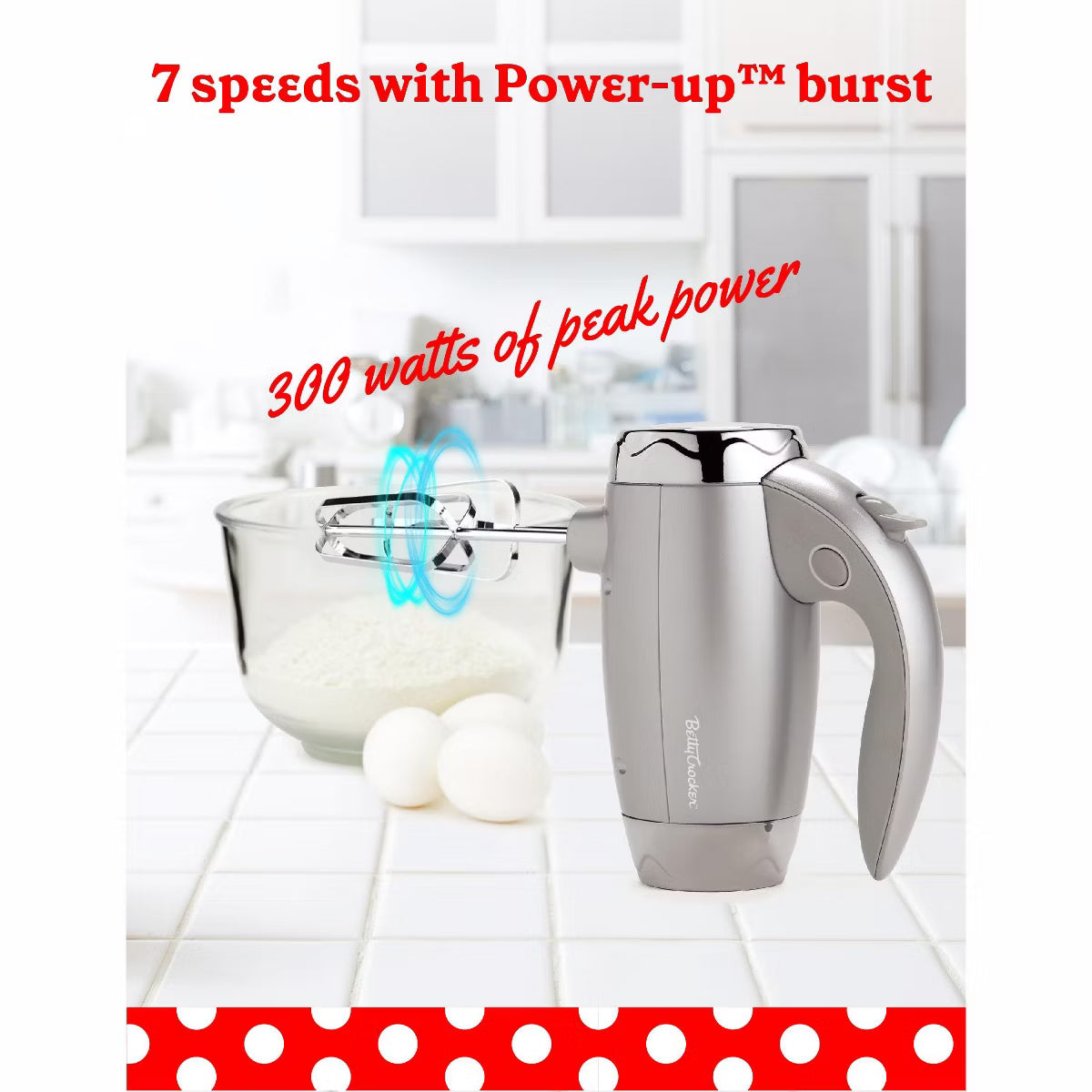 Hand Mixer – Hand Mixer 7 Speed – Silver