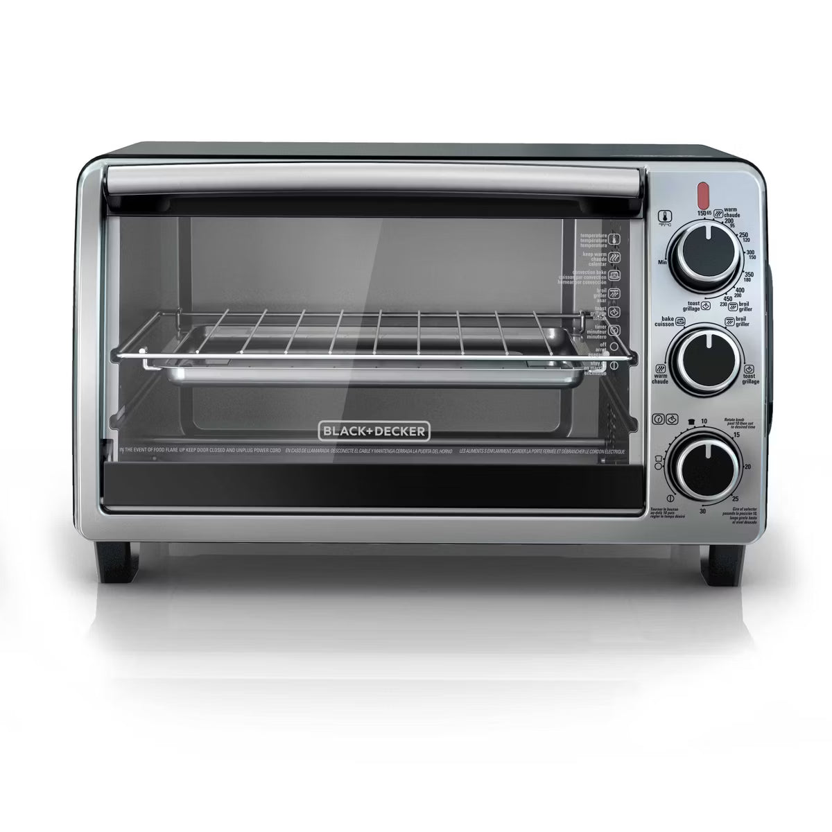 Toaster Oven – 6 Slice Toaster Oven - : Countertop – Black