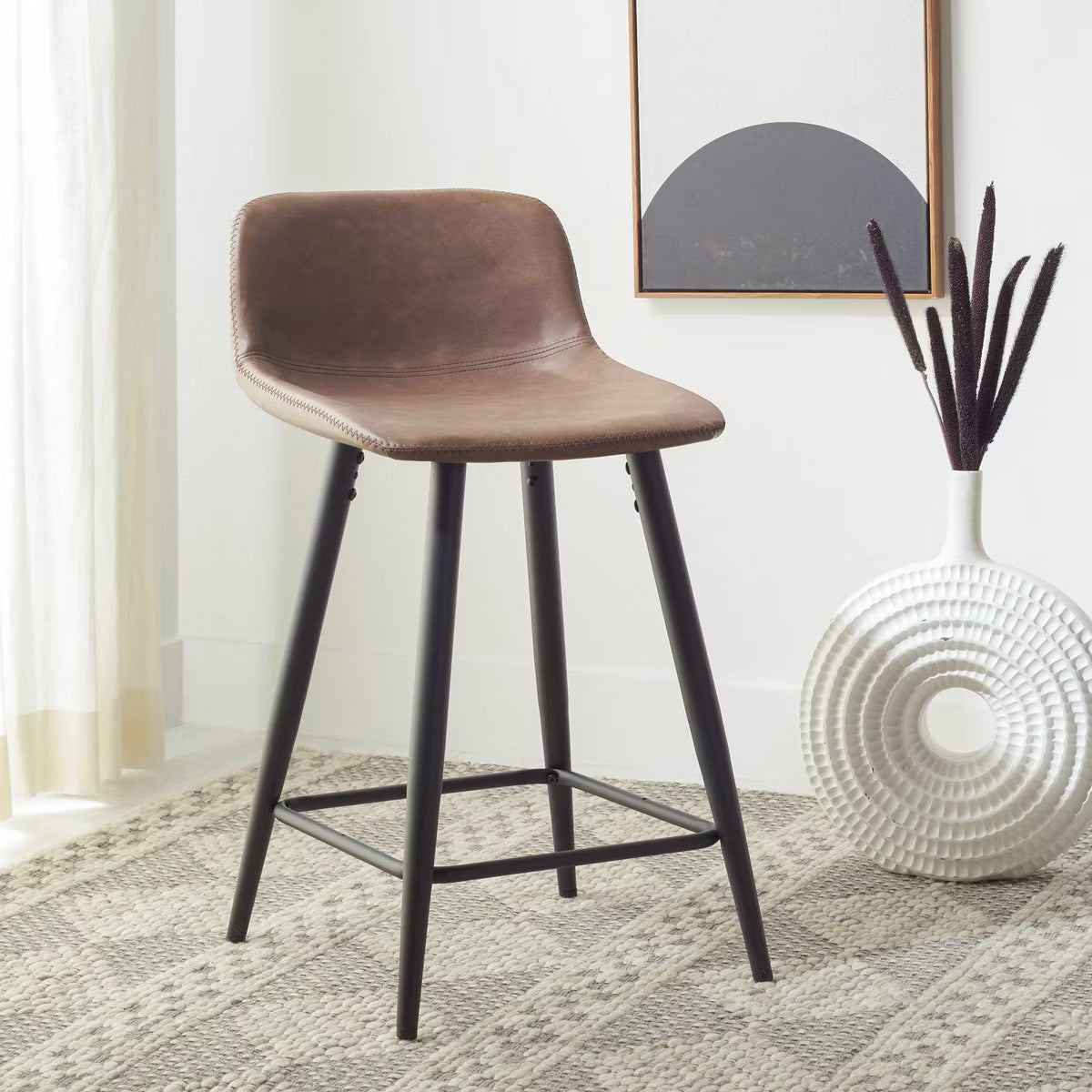 Asena Counter Stool - BST7500 - Saddle/Black